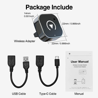 Adaptador Inalámbrico para CarPlay, Dongle Inalámbrico para Coches Convierte CarPlay con Cable a Inalámbrico para Todos los Coches con CarPlay de Fábrica