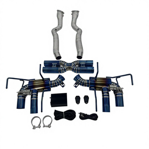 ระบบวาล์วไอเสียไทเทเนียม Valvetronic พร้อมตัวควบคุมวาล์วนิวเมติก + ท่อหน้า สำหรับ <span class=keywords><strong>Ferrari</strong></span> <span class=keywords><strong>812</strong></span> 6.5L <span class=keywords><strong>V12</strong></span> พร้อมรีโมทคอนโทรล - Product Image 2
