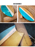 Planche d'équilibre en bois style poisson vintage, planche d'entraînement ergonomique en forme de queue de poisson pour le surf, idéale pour le fitness à domicile et les exercices de préparation sportive