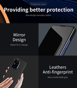 Pour <span class=keywords><strong>Honor</strong></span> Magic7 Lite X9C X8C X9B galvanoplastie Smart Clear <span class=keywords><strong>View</strong></span> miroir Flip Stand <span class=keywords><strong>coque</strong></span> de <span class=keywords><strong>téléphone</strong></span> pour <span class=keywords><strong>Honor</strong></span> 300 300Pro - Product Image 5