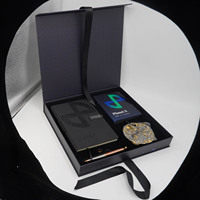 Coffret Cadeau de Remerciement pour les Enseignants (Thanksgiving et Remise de Diplôme) – Matériel en Papier de 2 mm d'Épaisseur avec Revêtement UV Avantageux – Comprend un Carnet, un Journal Intime, un Stylo et un Clé USB
