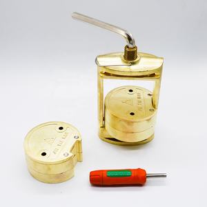 치과 2 레이어 더블 탱크 청동 처리기 틀니 플라스크 프레스 압축 렌치 핸들 - Product Image 2