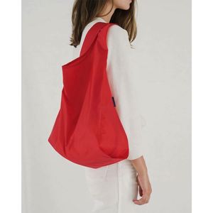 Sacs de courses promotionnels personnalisés, portables, imperméables, réutilisables, pliables, type T-shirt, en forme de pochette - Product Image 2