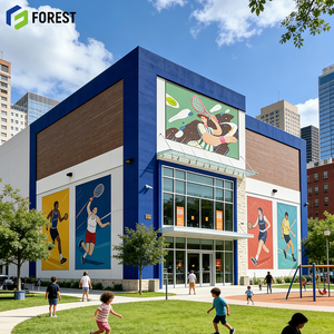 Innovador Pabellón de Tenis con Estructura de Acero Personalizable, 75m de Envergadura, para Recreación Pública, Diseño Moderno, Sostenible y Resistente a la Intemperie - Product Image 1