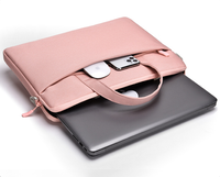Sac à bandoulière moderne pour ordinateur portable homme/femme, léger, en polyester, grande capacité, antichoc, avec airbag interne, pour ordinateur 14 pouces
