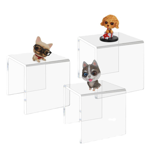 ชั้นวางอะคริลิคแบบมีชั้น 3 มม. ชั้นวางของรูปตัวยู ชั้นวางเครื่องสำอาง ชั้นวางโชว์เครื่องประดับ ที่วางรองเท้า ชั้นวางแบบมีที่จับ ชั้นวางแบบขั้นบันได - Product Image 6