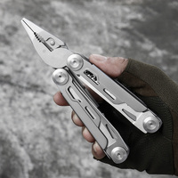 Pince multifonction EDC populaire 12-en-1 en acier inoxydable, couteau de survie portable avec étui en nylon