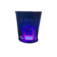Table de stand pop-up accompagnée de lumière LED Comptoir de salon portable pour une promotion efficace