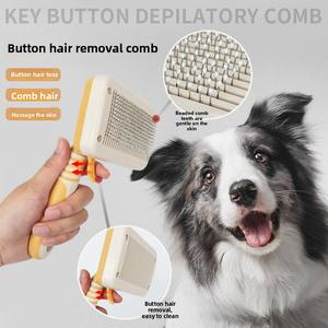 Nouvelle <span class=keywords><strong>brosse</strong></span> démêlante et massante pour chiens et chats – Élimine les nœuds et favorise la circulation sanguine - Product Image 2