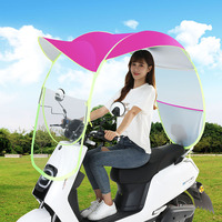 WXL427 Abri de Pluie pour Vélo Électrique, Auvent, Batterie de Stockage, Abri de Pluie pour Voiture et Moto, Parapluie Transparent, LOGO Personnalisé