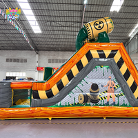 Nouveau design 2026 : Château gonflable d'extérieur avec toboggan intégré pour enfants – Aire de jeux gonflable avec toboggan