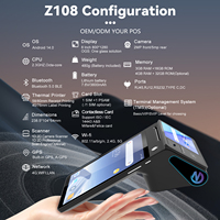 Terminal TPV Android 14 Wifi 8 Pouces pour Restaurant avec Imprimante de Commandes en Ligne pour la Livraison Alimentaire