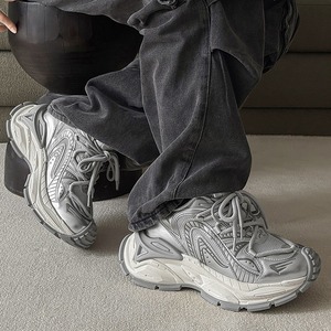 Zapatos Deportivos Casuales para Hombre, Estilo Dad Shoes, Transpirables, con Suela Gruesa, Ligeros, de Malla, para Primavera/Otoño 2025 - Product Image 3
