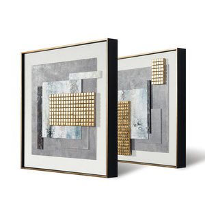 Conception originale <span class=keywords><strong>de</strong></span> luxe, artisanat 3D doré, art mural suspendu en métal, <span class=keywords><strong>d</strong></span>écoration <span class=keywords><strong>de</strong></span> maison, collection - Product Image 1