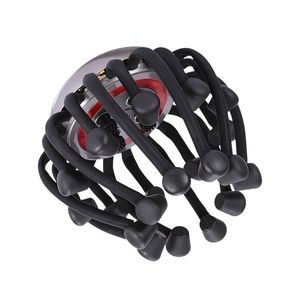Cabeça de polvo massageador 20 pernas couro cabeludo cuidados ABS + silicone preto promover a circulação sanguínea melhorar o sono feito na China - Product Image 3