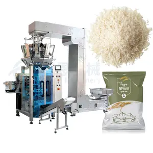 Prix de la machine d'emballage en sachet de sucre de riz cuit 1kg 2kg 5kg entièrement automatique de haute précision