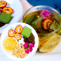 Sachets de tisane aux herbes lyophilisées Citron, Feuille de Lotus et Rose, 100g, Boîte de 10 paquets