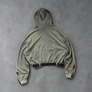 Sweat-shirts personnalisés en coton 100% lourd, surdimensionnés, effet délavé vintage, OEM - Product Image 2