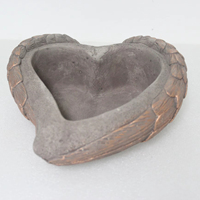 Pot de fleurs en céramique moderne en forme de cœur, écologique, durable, pour usage intérieur/extérieur, personnalisé pour la décoration de jardin et de balcon, 1 kg