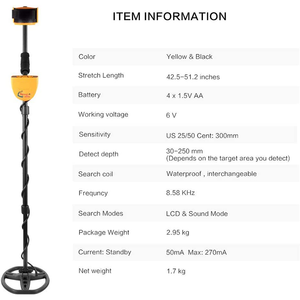 Máy dò vàng công cụ tìm kiếm dưới lòng đất MD-6350 tianxun Máy dò kim loại sâu <span class=keywords><strong>3</strong></span> mét Thiết bị tìm kiếm kim loại dedektor Vàng - Product Image 4