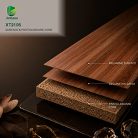 Placage de bois naturel brun rouge foncé Jinbase XT2105 en MDF/HDF, écologique et résistant à l'humidité, pour meubles et murs haut de gamme