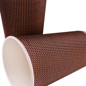 Manchon imprimé en carton ondulé pour tasse à café, support jetable en papier kraft ondulé pour tasses, gaine isolante thermique pour boissons chaudes - Product Image 5