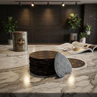Tapis en papier ondulé enduit biodégradable écologique, qualité alimentaire, logo personnalisable, pour emballage de gâteaux
