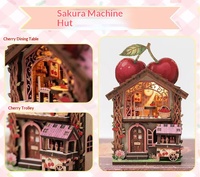 Hamaileon Aimant de réfrigérateur en bois motif cerise mignon 3D, décoration et cadeau pour anniversaire et fêtes, vente en gros