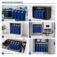 Cellule de batterie prismatique LiFePO4 340Ah LF334 pour système de stockage d'énergie et application d'alimentation électrique légère, vente en gros