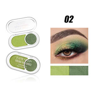 Handaiyan <span class=keywords><strong>Fard</strong></span> à paupières fin miroitant mat imperméable poudre transfrontalière <span class=keywords><strong>bicolore</strong></span> vente en gros <span class=keywords><strong>fard</strong></span> à paupières couleur unique stock - Product Image 6