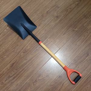 Pala de acampada de alta calidad, mango de pala larga de madera negra, pala de acero multifuncional S503 - Product Image 6