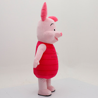 Costume de mascotte gonflable personnalisé en forme de cochon rose, tenue en peluche pour la marche, idéal pour les fêtes de Noël et le cosplay