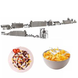 เครื่องอัดรีดธัญพืชอาหารเช้าแบบอัตโนมัติ220V สายการผลิตคอร์นเฟลก - Product Image 1