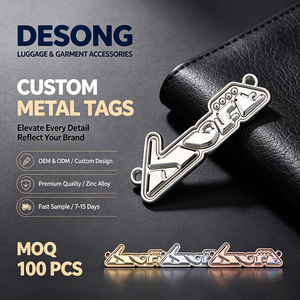 Botones de Acero Inoxidable de Moda, Insignias Metálicas con Logotipo Personalizado, Accesorios Decorativos para Prendas - Product Image 1