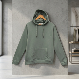 Sweat-shirt à capuche pour homme, couleur unie, manches longues, avec capuche et poche avant, pour un usage décontracté - Product Image 2