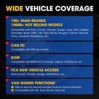 [Version mondiale/ue] Lancement X431 PROS Elite Outil de diagnostic de voiture Système complet Bidirectionnel 32 + Services Codage ECU CANFD & DoIP FCA