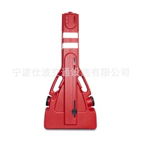 Rambarde de sécurité rétractable en gros rambarde de sécurité rétractable en plastique barrière d'isolation rambarde de sécurité amovible barrière portable pliante
