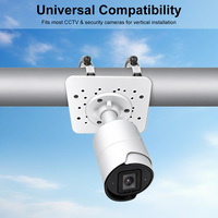 Support de montage vertical universel pour caméra de sécurité CCTV, compatible avec plusieurs accessoires de montage de sécurité