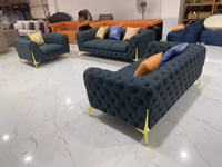 Juego de Sofás de Cuero de Lujo Moderno para el Hogar, Cuero Genuino de Alta Calidad, Modular y Seccional para Sala de Estar, Reclinable para Apartamento