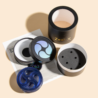 Emballage en gros, tube cylindrique biodégradable pour cosmétiques, crème solaire pour les yeux et le visage, huile essentielle, parfum, boîte avec insert en mousse