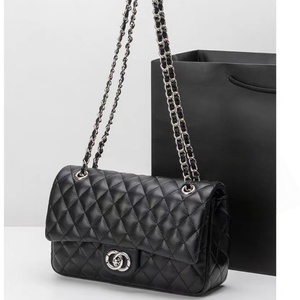 Sacs à main de créateur pour femmes, petits sacs carrés en cuir véritable avec chaîne, grande capacité, sacs bandoulière, sacs à main - Product Image 1