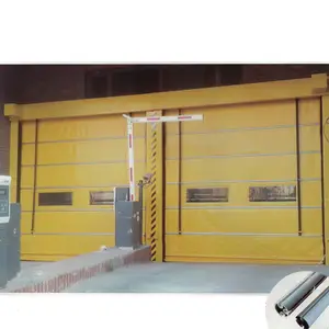 Almacén automático Venta al por mayor de tela de PVC persiana enrollable rápida Puerta de PVC de alta velocidad