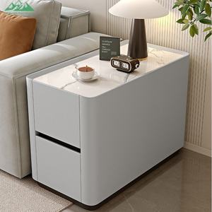 Table d'appoint mobile moderne Wayon, armoire <span class=keywords><strong>de</strong></span> rangement étroite, <span class=keywords><strong>plateau</strong></span> d'appoint pour canapé, meuble <span class=keywords><strong>de</strong></span> salon - Product Image 4