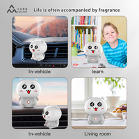 Diffuseur d'arômes pour voiture, mignon, à clipser, rechargeable 200 mAh, nébuliseur d'huiles essentielles