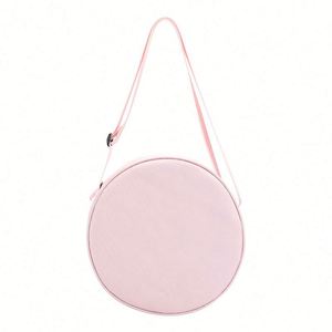 Bolso Bandolera Personalizado con Logotipo para Mujer, Bolso Circular de Nailon con Cremallera, Correas de Hombro Ajustables con Nudo, Regalo Promocional - Product Image 1