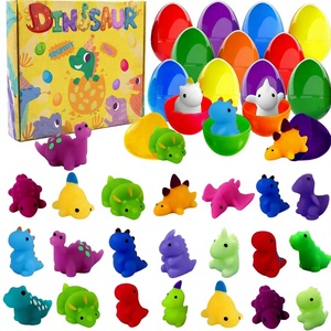 Jouets Squishy Œufs de Dinosaures, Mini Figurines Dinosaures, Anti-stress, Jouets Sensoriels, Assortiment pour Fêtes - Product Image 3