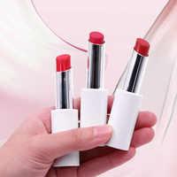 Rouge à lèvres mat imperméable blanc de luxe pour femmes, cadeau, rouge à lèvres rouge, marque privée avec emballage magnétique