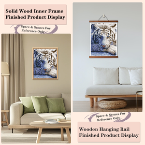 Peinture Diamant Personnalisée Tigre Blanc Créatif Cadeau DIY Fête des Enfants Animaux Toile Kit de Peinture Diamant 5D pour Vente en Gros - Product Image 5