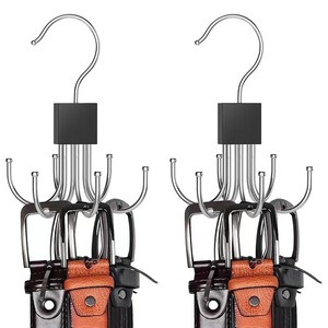 Multifunctional Six Claw <b>Hook</b> With Rotating Design For Belts Hats Bags Scarves Storage Behind Door Or On Wall - Product Image 1