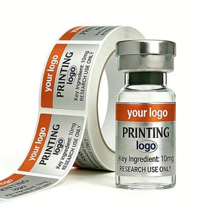 Etichetta Personalizzata per Fiale di Peptidi, Confezione Farmaceutica 3ml 10ml, Adesivo Olografico Stampabile con Logo, Etichetta <span class=keywords><strong>Medica</strong></span> Impermeabile in Rotolo - Product Image 4